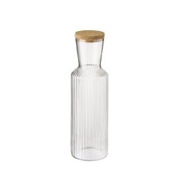 Carafe LINES verre avec bouchon en liège 1 L
