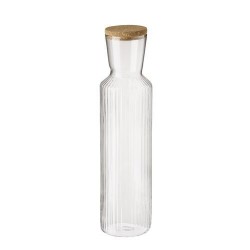 Carafe LINES verre avec bouchon en liège 1,5 L