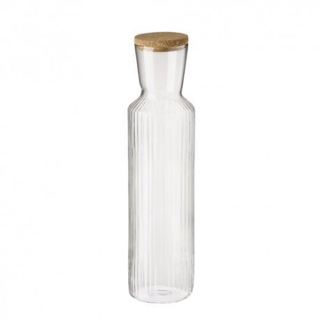 Carafe LINES verre avec bouchon en liège 1,5 L