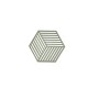 Dessous de plat Hexagone silicone romarin 16 x 14 cm