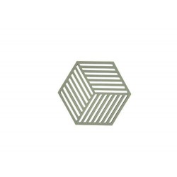 Dessous de plat Hexagone silicone romarin 16 x 14 cm
