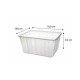 Boite Carty transparente avec couvercle pp 180 cl - par 25