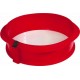 Moule à manqué démontable silicone rouge Ø 23cm