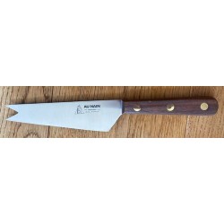Couteau à fromage 2 pointes 3 rivets palissandre 14 cm