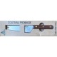 Couteau à fromage 2 pointes 3 rivets palissandre 14 cm