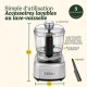 Robot mini préparateur gris perle 0,90 l