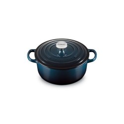 Cocotte fonte Signature ronde bleu nuit Ø 20 cm
