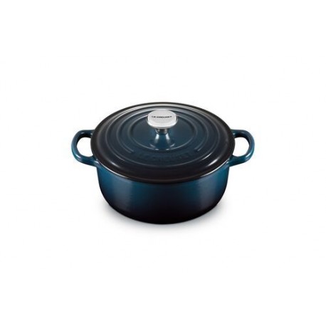 Cocotte fonte Signature ronde bleu nuit Ø 20 cm