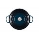 Cocotte en fonte ronde Signature bleu nuit 28 cm
