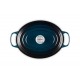 Cocotte en fonte ronde Signature bleu nuit 31 cm
