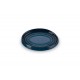 Repose cuillère céramique ovale bleu nuit 16 cm