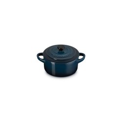 Mini cocotte ronde céramique bleu nuit Ø 10 cm