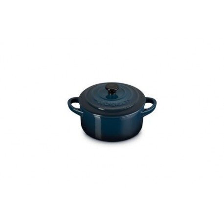 Mini cocotte ronde céramique bleu nuit Ø 10 cm
