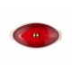 plat à poisson céramique avec couvercle ovale cerise 34 cm