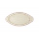 plat à poisson céramique avec couvercle ovale cerise 34 cm