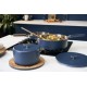 Couvercle inox La Merveilleuse bleu myrtille Ø 20 cm