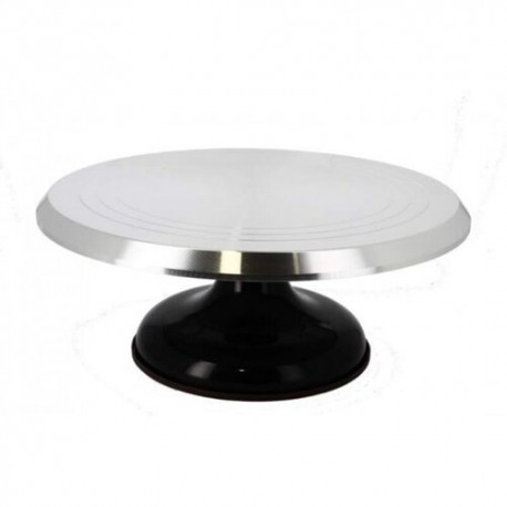 Plateau tournant pâtisserie aluminium Ø 29 x 12 cm