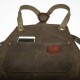 Tablier N°515 coton waxé vert olive