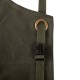 Tablier N°515 coton waxé vert olive