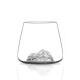 Set de 2 verres à whisky Mont Blanc et Everest Topographic 350 ml