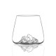 Set de 2 verres à whisky Mont Blanc et Everest Topographic 350 ml