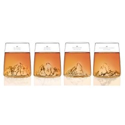 Set 4 verres shooters Topographic 6,5 cl