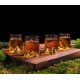 Coffret 4 verres à shooters Topographic 6,5 cl