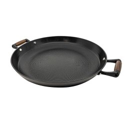 Plat à paëlla fer émaillé et céramique Mandala Ø 36cm