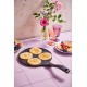 Poêle à blinis et pancakes fonte aluminium et céramique 4 empreintes Ø 26 cm