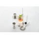 Set cocktail en verre et inox 6 pièces