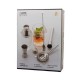Set cocktail en verre et inox 6 pièces