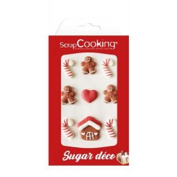 Décor comestible en sucre Pain d'épices - boite de 9
