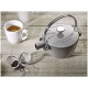 Théière bouilloire ronde fonte gris graphite