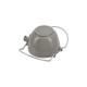 Théière bouilloire ronde fonte gris graphite