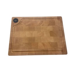 Planche à découper bois de hêtre debout 39,3 x 28,9 x 4 cm