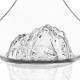 Carafe à vin Topographic Mont Blanc 1,5 L