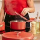 Casserole inox La Merveilleuse rouge passion Ø 20 cm