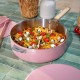 Sauteuse inox La Merveilleuse rose guimauve Ø 28 cm