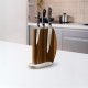 Bloc couteaux magnétique "Carrara" noyer