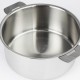 Lot de 4 casseroles Mutine Amovible inox avec 2 poignées