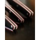 Coffret 3 couteaux tricolores manche noir 