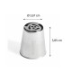 Douille russe à fleur 242 inox ø 2,6 cm
