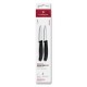 Set de 2 couteaux Swiss Classic noir 8 cm