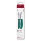 Set de 2 couteaux lame lisse Swiss Classic vert 8 cm