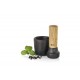 Mortier et pilon en fonte et bois d'acacia Ø 6,2 cm