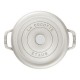 Cocotte en fonte ronde truffe blanche Ø 24 cm