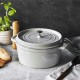 Cocotte en fonte ronde truffe blanche Ø 26 cm