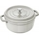 Cocotte en fonte ronde truffe blanche Ø 28 cm