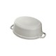 Cocotte en fonte ovale truffe blanche 29 cm