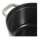 Cocotte en fonte ovale truffe blanche 29 cm